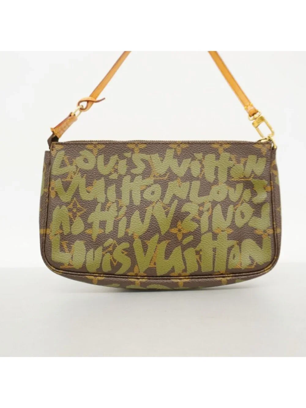 Louis Vuitton Pouch Monogram Graffiti Pochette Accessoires Khaki